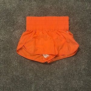 Orange free people shorts